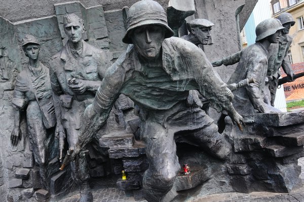 Warsaw memorial closeup